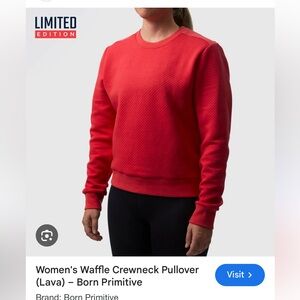 Women’s waffle crew neck